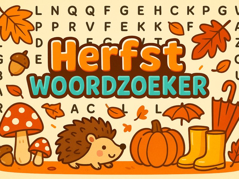 Herfst Woordzoeker