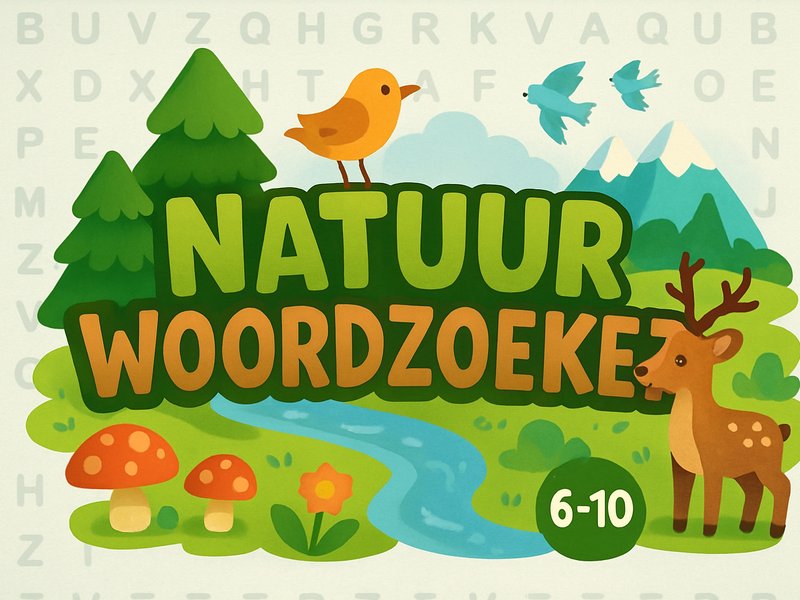 Natuur Woordzoeker