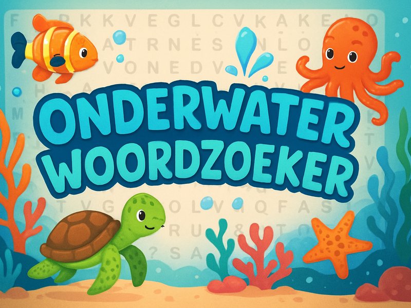 Onderwater Woordzoeker