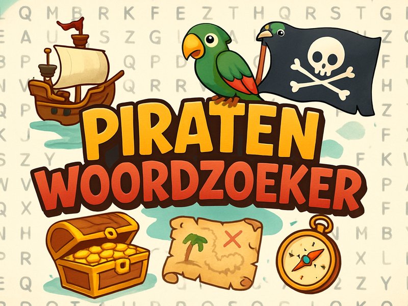 Piraten Woordzoeker