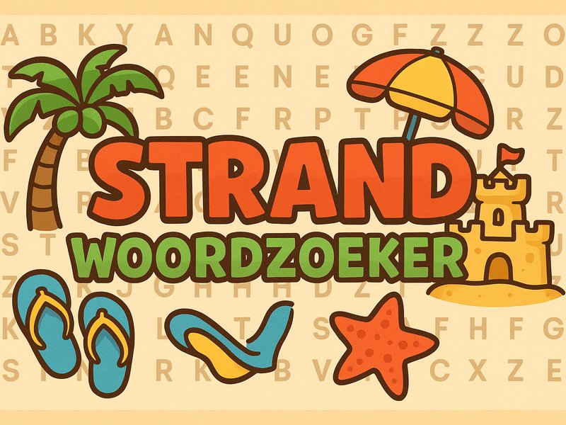 Strand Woordzoeker