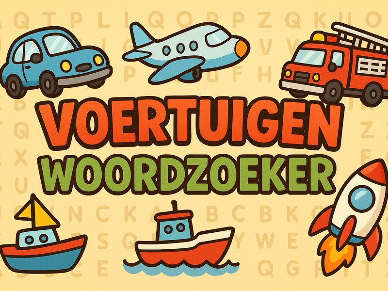 Voertuigen Woordzoeker