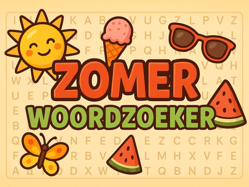 Zomer Woordzoeker