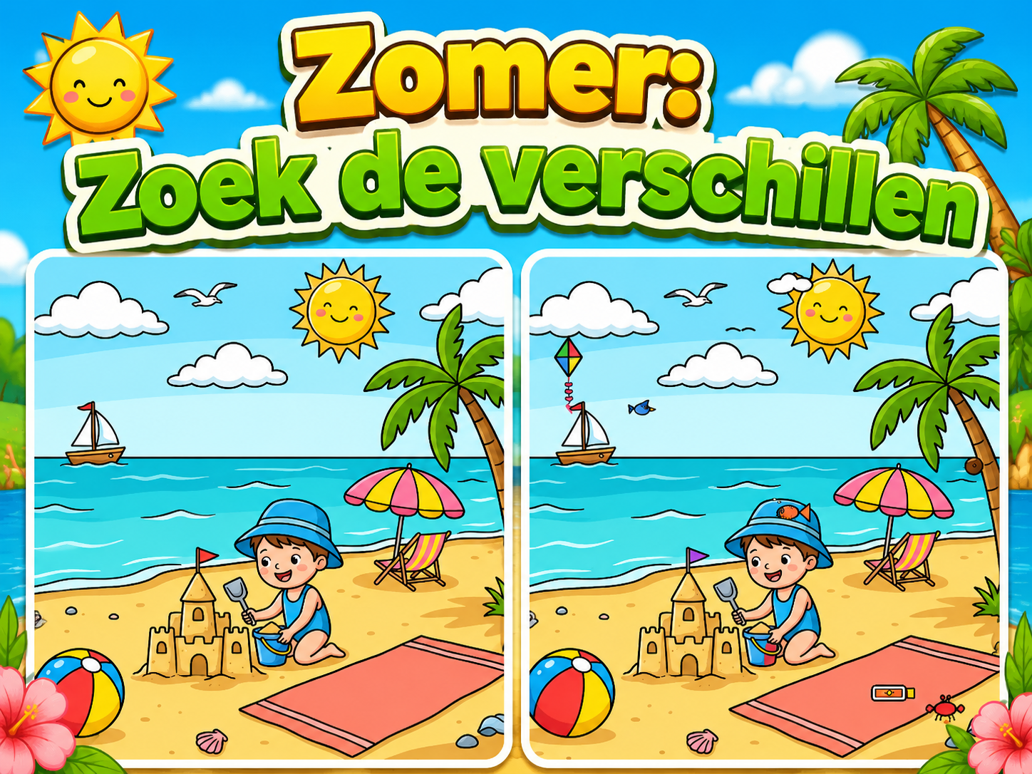 Zomer: Zoek de Verschillen