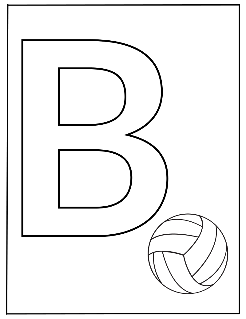 Hoofdletter B werkblad — gratis werkblad PDF