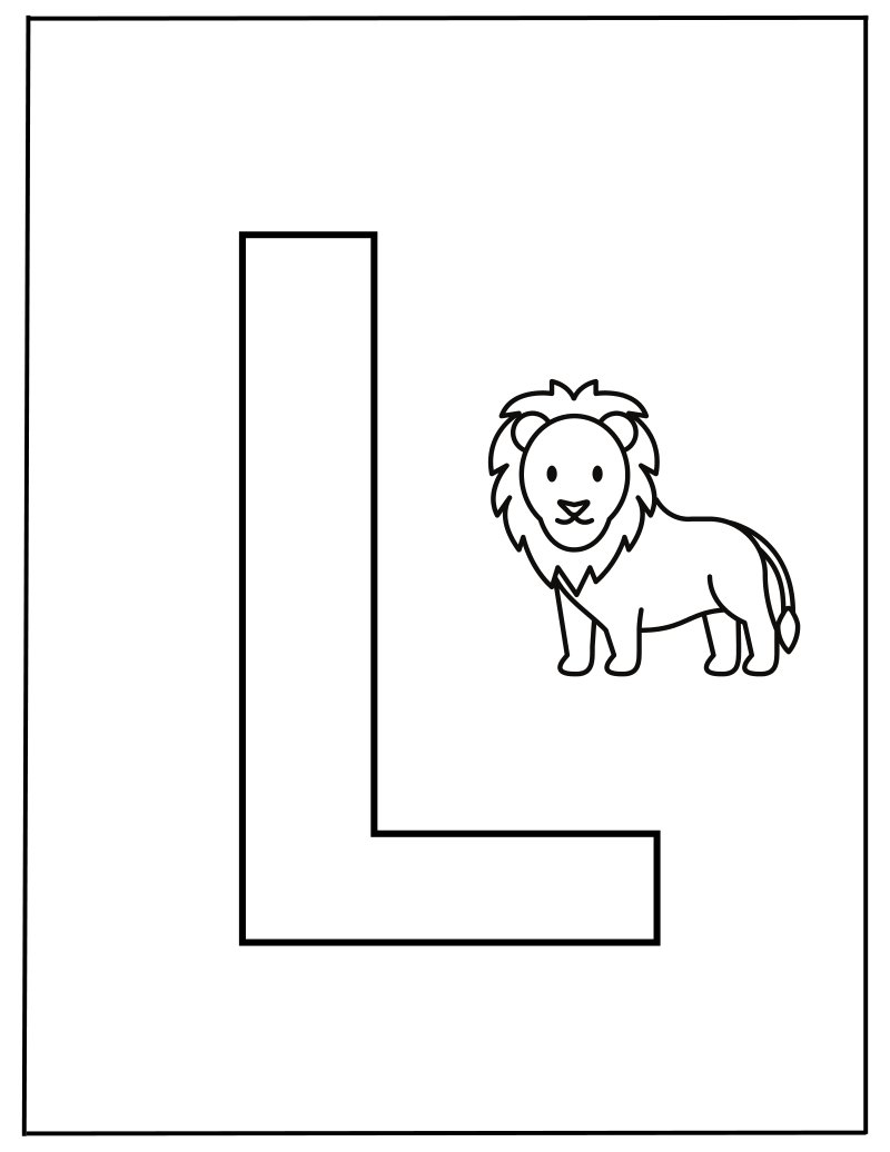 Hoofdletter L werkblad — gratis werkblad PDF