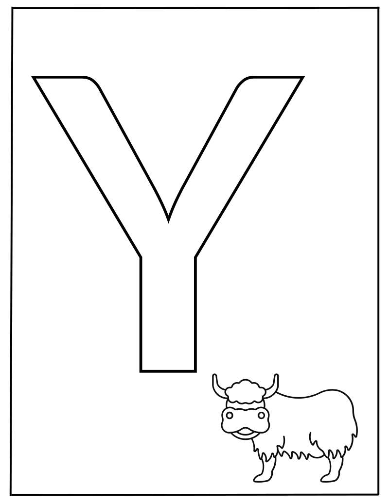 Hoofdletter Y werkblad — gratis werkblad PDF