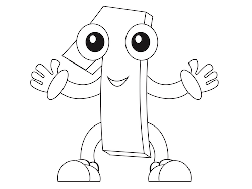 Nummer 1 werkblad — gratis werkblad PDF