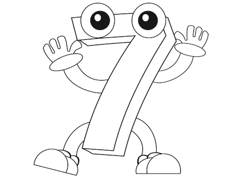 Nummer 7 werkblad — gratis werkblad PDF