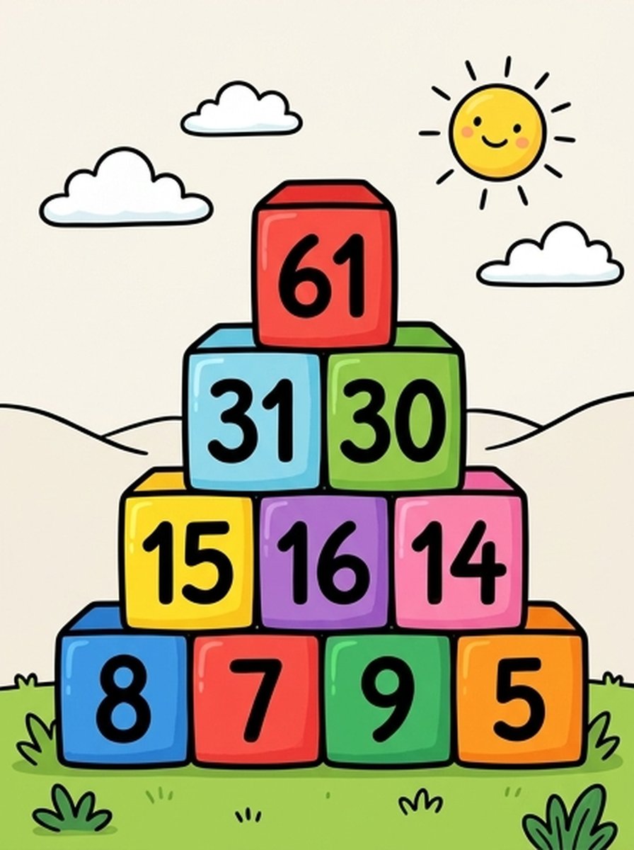 Rekenpiramide werkbladen