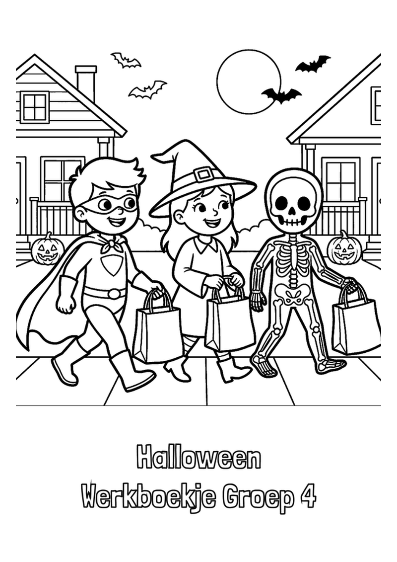 Halloween Werkboekje Groep 4