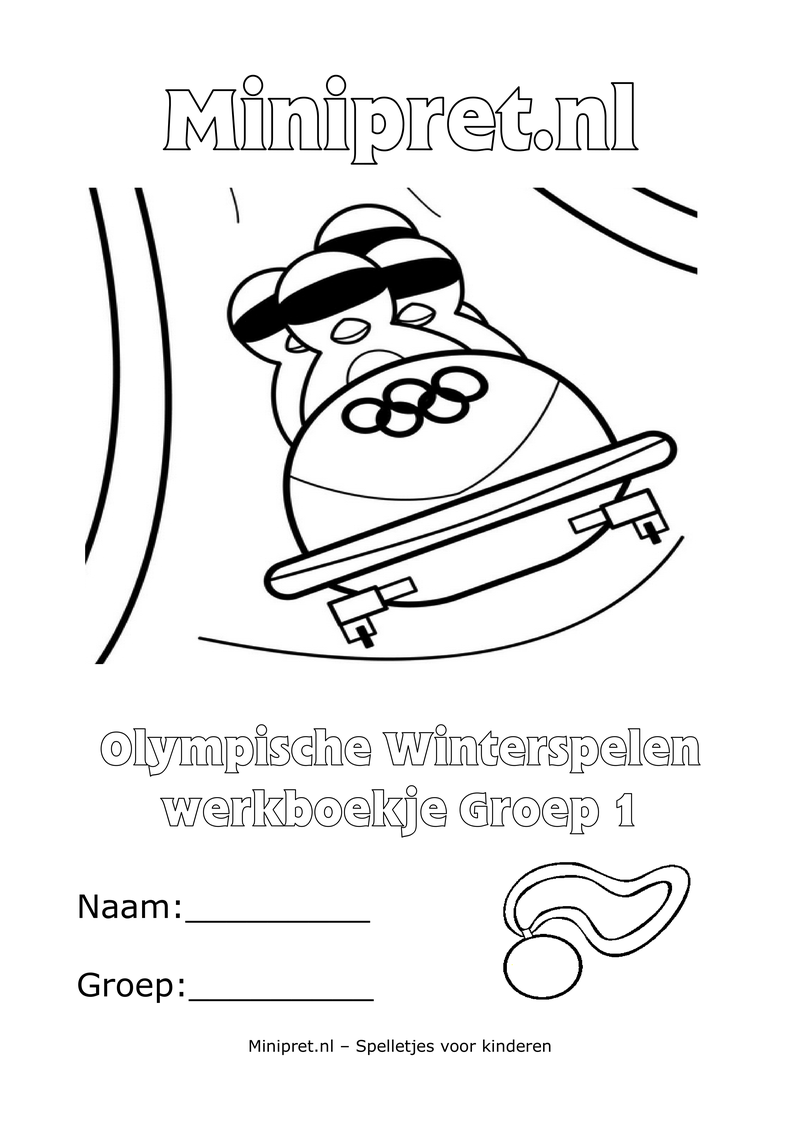 Olympische Winterspelen Werkboekje Groep 1 — gratis werkboekje PDF