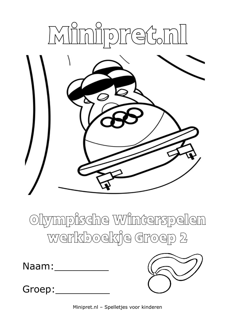 Olympische Winterspelen Werkboekje Groep 2 — gratis werkboekje PDF