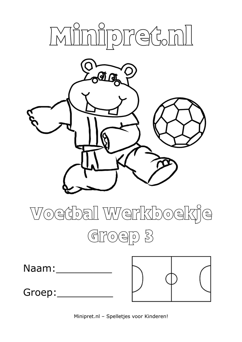 Voetbal Werkboekje Groep 3 — gratis werkboekje PDF