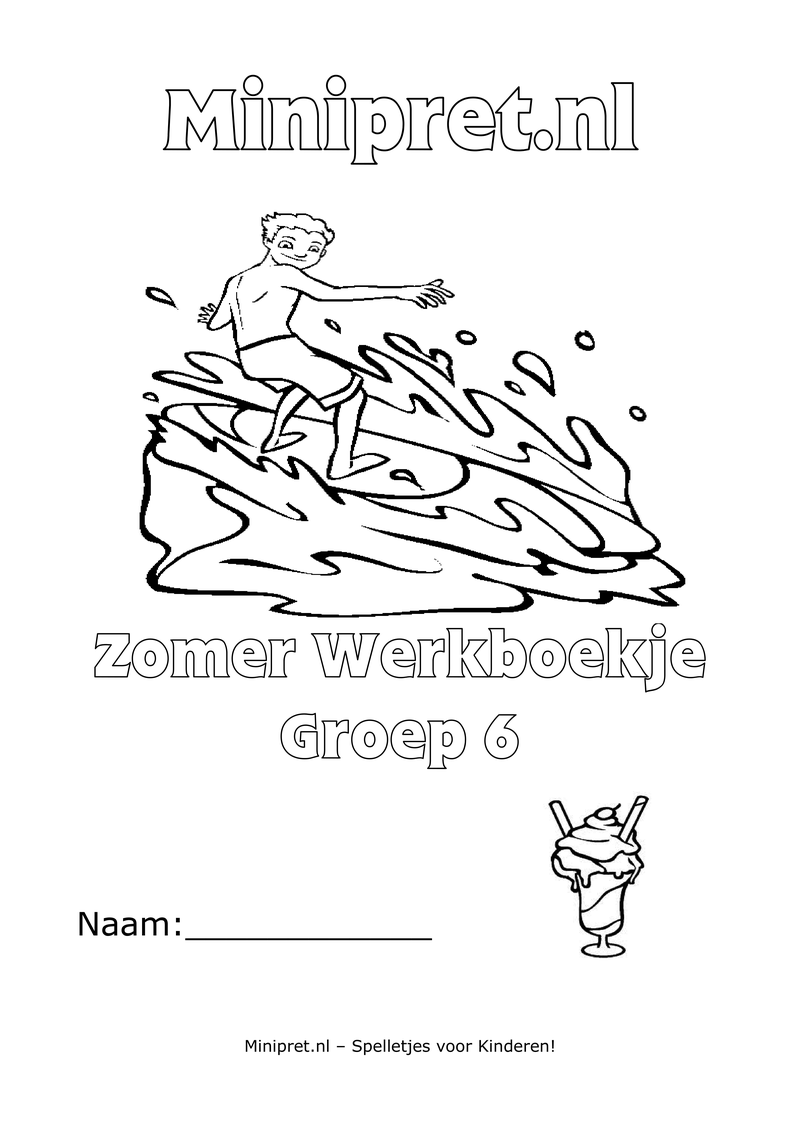 Zomer Werkboekje Groep 6 — gratis werkboekje PDF