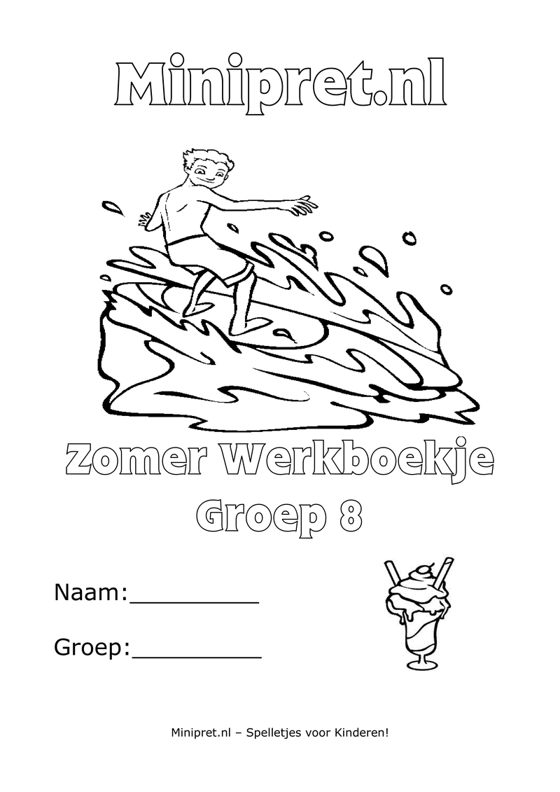 Zomer Werkboekje Groep 8 — gratis werkboekje PDF