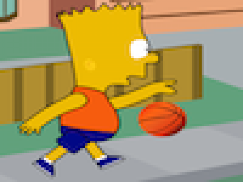 Basketballen met Bart Simpson