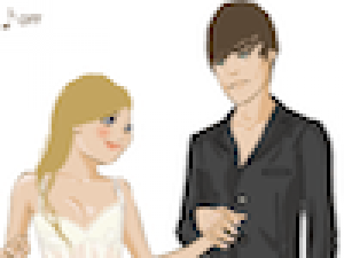 Bruidspaar Aankleden