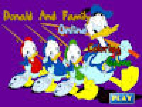 Donald Duck Kleurplaat