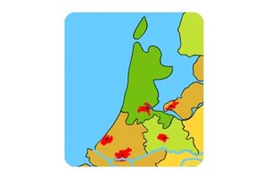 Grote Steden Nederland Topografie