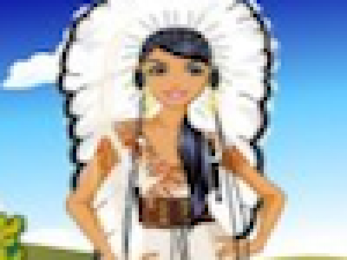 Indianenmeisje Aankleden