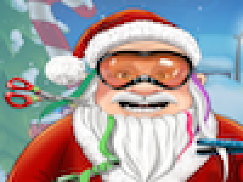 Kerstman bij de Kapper