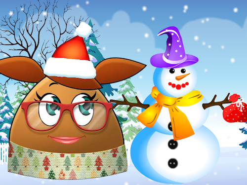 Maak een Sneeuwpop met Pou