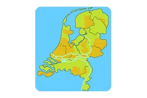Regio's en Streken Nederland Topografie