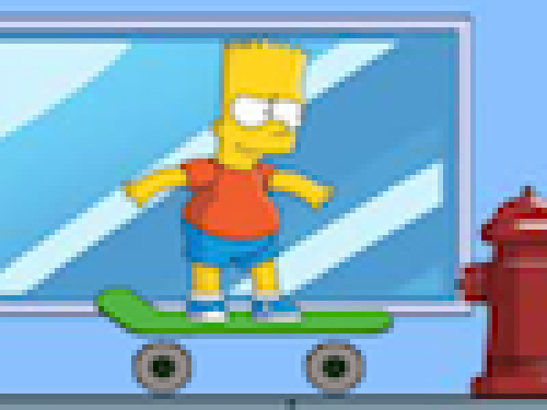Skateboarden met Bart Simpson 2