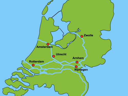 Wateren Nederland Topografie