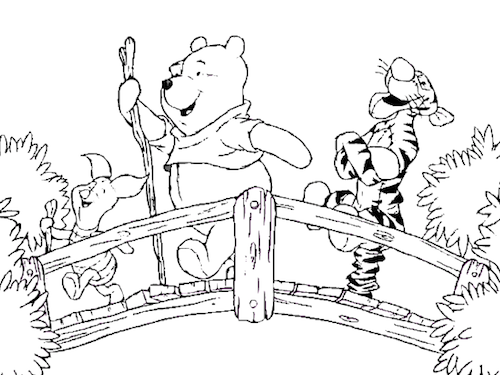 Winnie de Poeh Kleurplaat