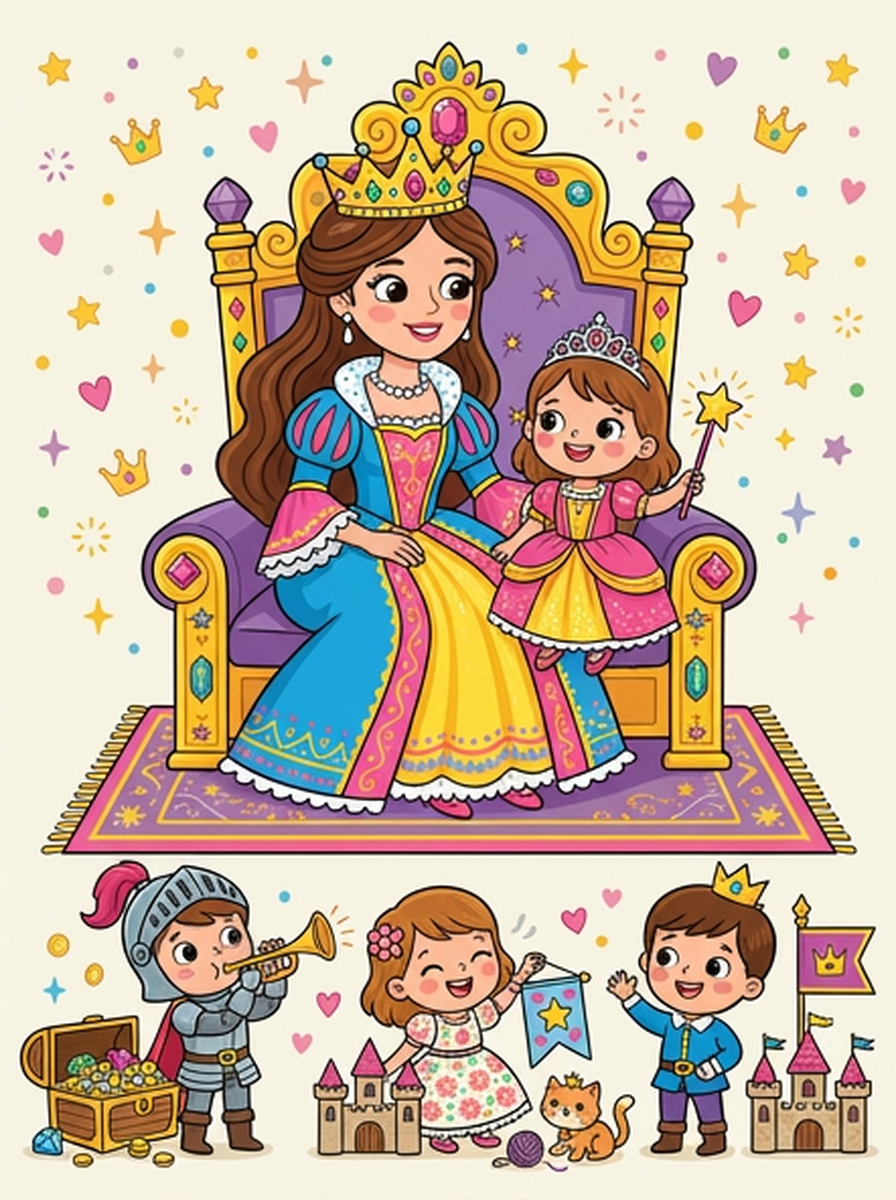 Koninginnen kleurplaten