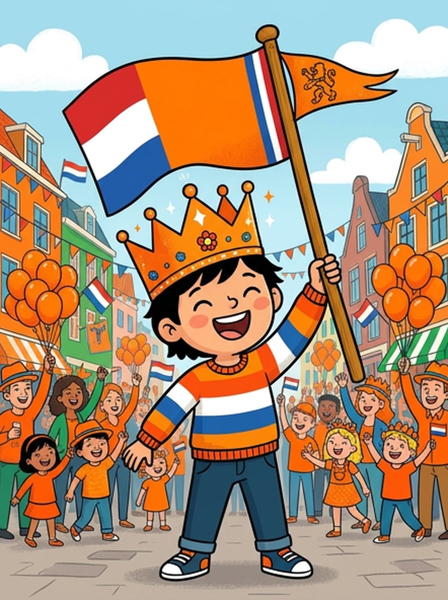 Koningsdag kleurplaten