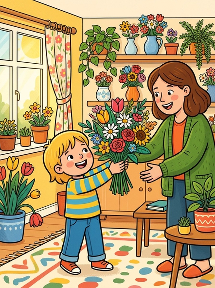 Moederdag kleurplaten