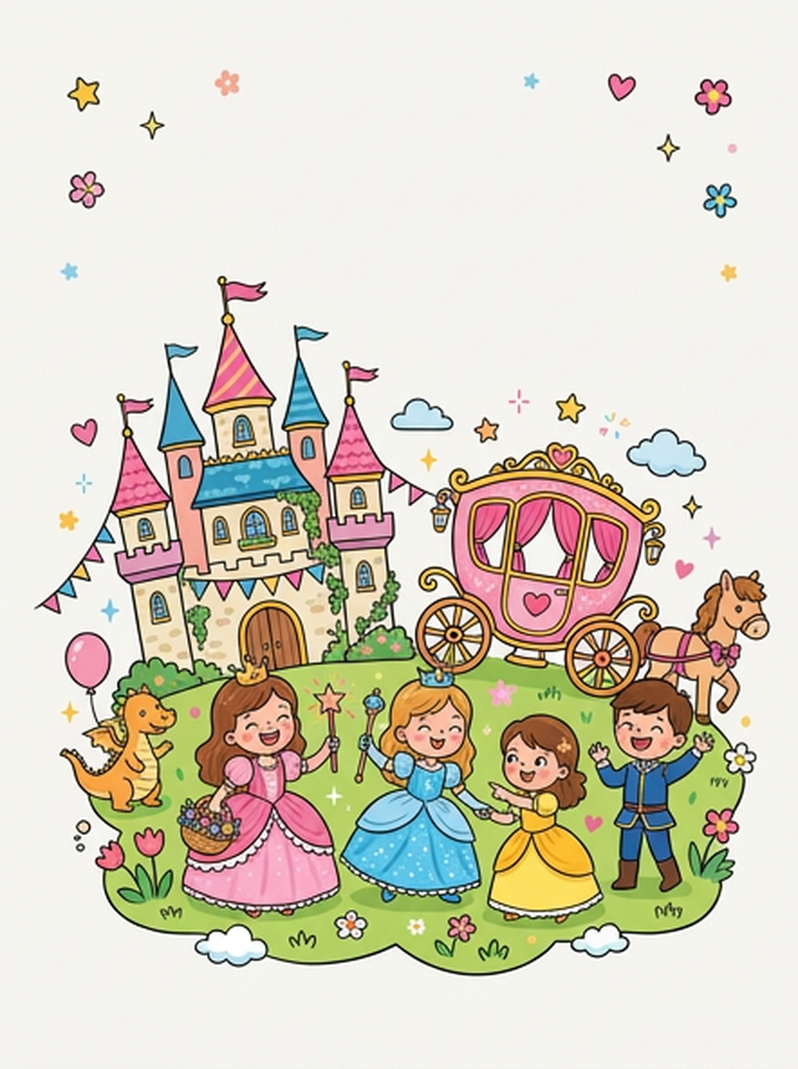 Prinsessen kleurplaten